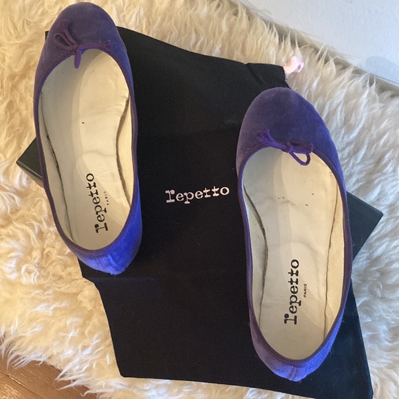 Repetto Cendrillon purple velvet ballet flats, size 36 - Picture 8 of 10